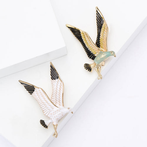 Alloy Enamel Hummingbird Brooch For Women Suit And Coat