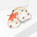 Metal Zircon Butterfly Brooch Pin For Cartoon Animal Lapel Decor view 3