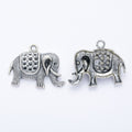 Zinc Alloy Elephant Charm Pendant No.864937 for DIY Necklace Bracelet Jewelry Making view 2