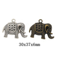 Zinc Alloy Elephant Charm Pendant No.864937 for DIY Necklace Bracelet Jewelry Making view 1