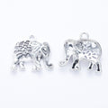 Zinc Alloy Elephant Charm Pendant No.408563 for DIY Necklace Bracelet Jewelry Making view 3
