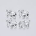 Zinc Alloy Elephant Charm Pendant No.724513 for DIY Necklace Bracelet Jewelry Making view 3