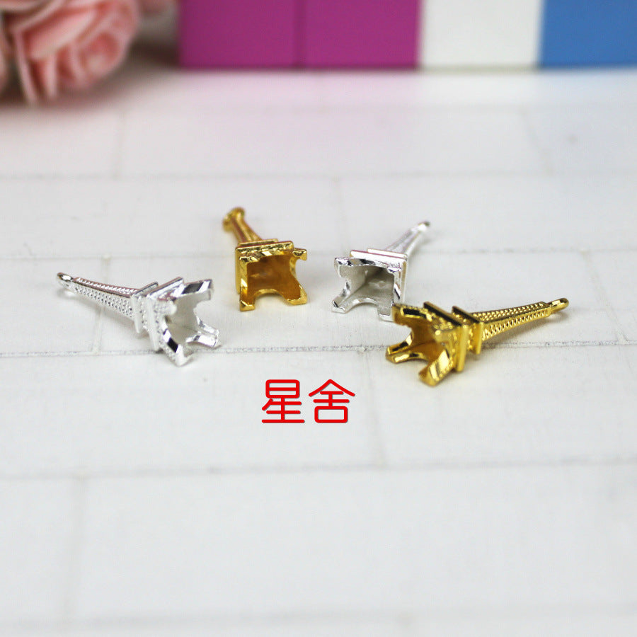 23×8mm Alloy Eiffel Tower Charm Pendant