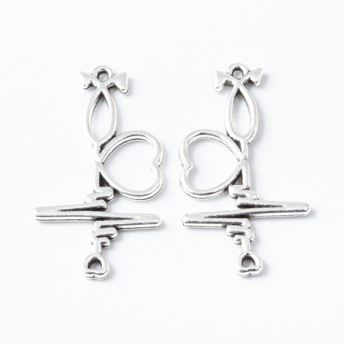 Zinc Alloy Heartbeat Heart Charm Pendant for DIY Necklace Bracelet Jewelry Making
