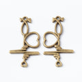 Zinc Alloy Heartbeat Heart Charm Pendant for DIY Necklace Bracelet Jewelry Making view 3
