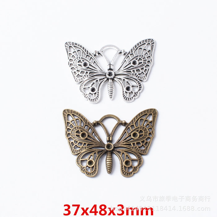 Zinc Alloy Butterfly Charm Pendant No.346365 for DIY Necklace Bracelet Jewelry Making