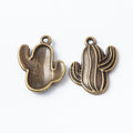 Zinc Alloy Cactus Charm Pendant No.770953 for DIY Necklace Bracelet Jewelry Making view 3