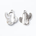 Zinc Alloy Cactus Charm Pendant No.770953 for DIY Necklace Bracelet Jewelry Making view 2