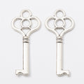 Zinc Alloy Key Charm Pendant No.442824 for DIY Necklace Bracelet Jewelry Making view 3