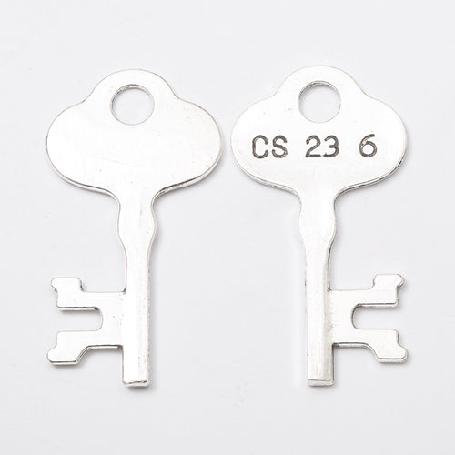 Zinc Alloy Key Charm Pendant No.594217 for DIY Necklace Bracelet Jewelry Making