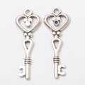 Zinc Alloy Key Charm Pendant No.046323 for DIY Necklace Bracelet Jewelry Making view 3