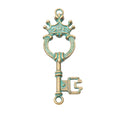 Zinc Alloy Key Charm Pendant No.634435 for DIY Necklace Bracelet Jewelry Making view 3