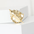 Alloy Enamel Leaf Insect Brooch For Suit And Garment Decoration view 3