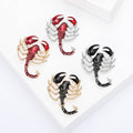 Metal Enamel Scorpion Brooch For Creative Insect Fashion Accessories view 1