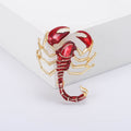 Metal Enamel Scorpion Brooch For Creative Insect Fashion Accessories view 3