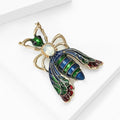 Metal Enamel Bee Rhinestone Brooch For Cartoon Animal Lapel Pins view 4