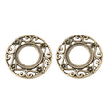 18mm Zinc Alloy Round Bezel Charm Pendant No.408135 for DIY Necklace Bracelet Jewelry Making view 3