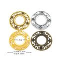 18mm Zinc Alloy Round Bezel Charm Pendant No.408135 for DIY Necklace Bracelet Jewelry Making view 1