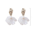 Elegant Iridescent Cracked Shell Flower Drop Alloy 925 Silver Pin Fresh Statement Earrings view 4
