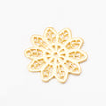 Zinc Alloy Flower Charm Pendant No.773326 for DIY Necklace Bracelet Jewelry Making view 3