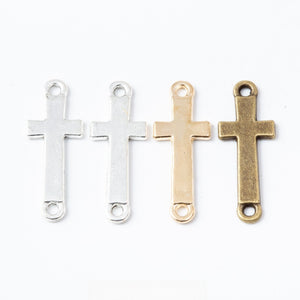 Zinc Alloy Cross Charm Pendant No.615634 for DIY Necklace Bracelet Jewelry Making