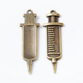 Zinc Alloy Medical Syringe Charm Pendant for DIY Necklace Bracelet Jewelry Making view 3
