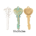 Zinc Alloy Key Charm Pendant No.035936 for DIY Necklace Bracelet Jewelry Making view 1