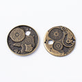 Zinc Alloy Gear Clock Charm Pendant No.535640 for DIY Necklace Bracelet Jewelry Making view 2
