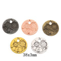 Zinc Alloy Gear Clock Charm Pendant No.535640 for DIY Necklace Bracelet Jewelry Making view 1