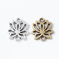 Zinc Alloy Lotus Charm Pendant No.095990 for DIY Necklace Bracelet Jewelry Making view 4
