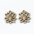 Zinc Alloy Lotus Charm Pendant No.095990 for DIY Necklace Bracelet Jewelry Making view 3