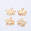 Zinc Alloy Graduation Cap Charm Pendant No.579329 for DIY Necklace Bracelet Jewelry Making view 2