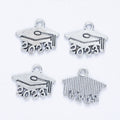 Zinc Alloy Graduation Cap Charm Pendant No.579329 for DIY Necklace Bracelet Jewelry Making view 5