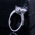 Fashion European Zircon Platinum Ring Korean Style Engagement Jewelry For Women view 4
