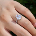 Fashion European Zircon Platinum Ring Korean Style Engagement Jewelry For Women view 3