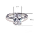 Fashion European Zircon Platinum Ring Korean Style Engagement Jewelry For Women view 5