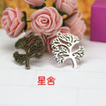 33x25mm Alloy Peace Tree Pendant Charm