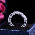 Minimalist Round Full Zircon Eternity Ring For Women, Creative Fashion Finger Jewelry view 2