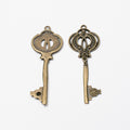 Zinc Alloy Key Charm Pendant No.027538 for DIY Necklace Bracelet Jewelry Making view 2