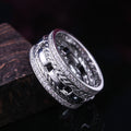Imitation Gold Plated Zircon Ring Unisex European American Fashion Copper Jewelry view 2