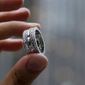 Imitation Gold Plated Zircon Ring Unisex European American Fashion Copper Jewelry view 1