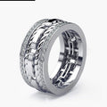 Imitation Gold Plated Zircon Ring Unisex European American Fashion Copper Jewelry view 6