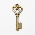 DIY Jewelry Findings Vintage Alloy Key Charm Pendant For Bracelet Necklace view 3