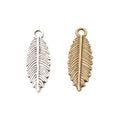Zinc Alloy Feather Leaf Charm Pendant No.958852 for DIY Necklace Bracelet Jewelry Making view 4