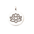 Zinc Alloy Lotus Charm Pendant No.254498 for DIY Necklace Bracelet Jewelry Making view 3
