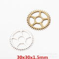 Zinc Alloy Gear Charm Pendant No.582660 for DIY Necklace Bracelet Jewelry Making view 1
