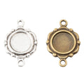 9mm Zinc Alloy Round Bezel Charm Pendant for DIY Necklace Bracelet Jewelry Making view 4