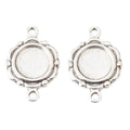 9mm Zinc Alloy Round Bezel Charm Pendant for DIY Necklace Bracelet Jewelry Making view 3