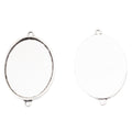 30x40mm Zinc Alloy Oval Bezel Charm Pendant No.080827 for DIY Necklace Bracelet Jewelry Making view 2