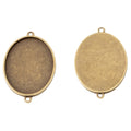 30x40mm Zinc Alloy Oval Bezel Charm Pendant No.080827 for DIY Necklace Bracelet Jewelry Making view 3
